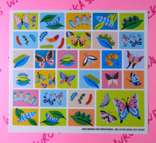 Butterflies  Insects Small Sticker Sheet