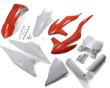 Cycra Orange/White Complete Plastic Powerflow Body Kit (1CYC-9326-02)