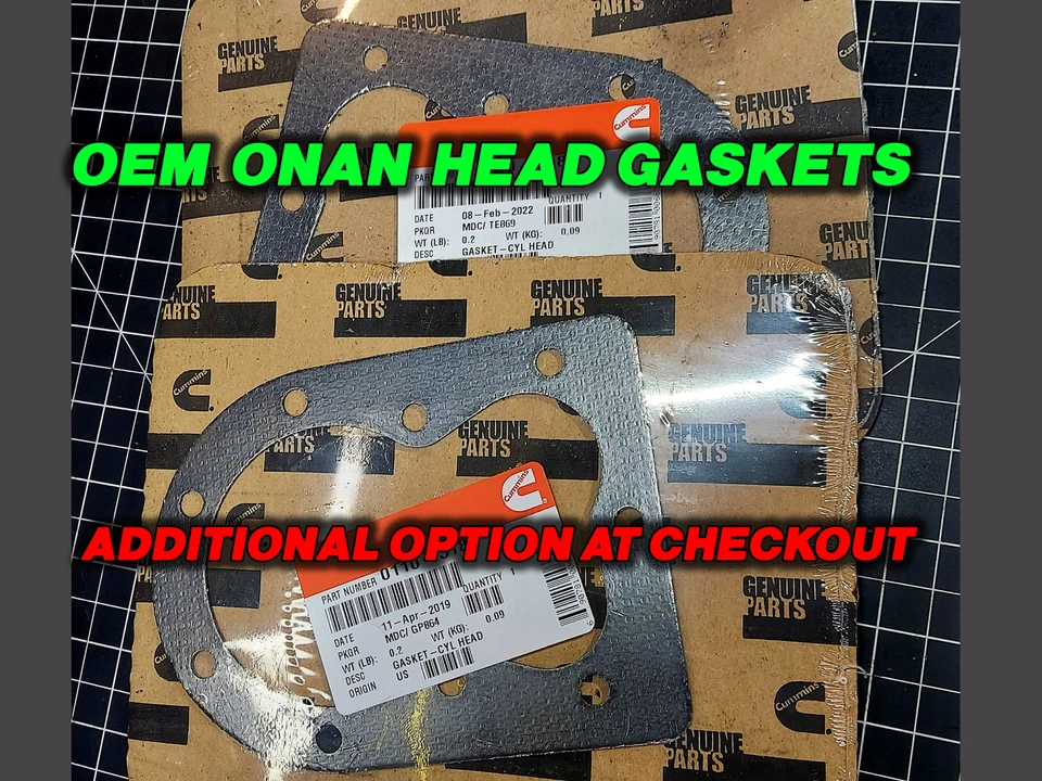 Kit de junta de ajuste de válvula y eliminación de carbono serie B y P Onan Foto 3 de 4