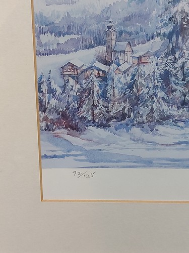 Anthony Pace Signed Print Man Lorries In Snow Limited Edition Framed 92/125 - Picture 4 of 8