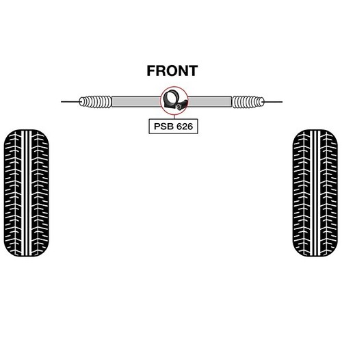 2x Lexus RX300 (9903) Steering Rack & Pinion Polyurethane Bushing Kit