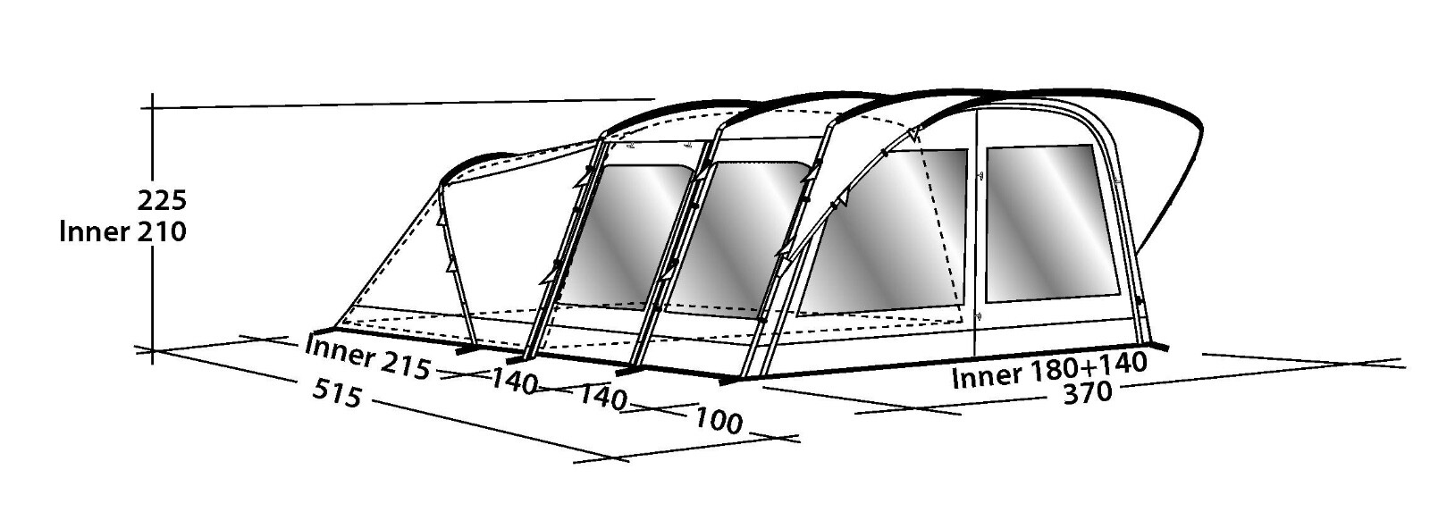 Outwell "Hilo Reef" Canvas Family Tent eBay