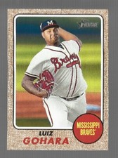 2017 TOPPS HERITAGE MINOR LEAGUE LUIZ GOHARA MISSISSIPPI BRAVES #136