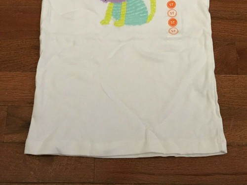 New Gymboree Girls Ivory Embroidered Lion and Mouse Top Shirt Tee Size 5 5T - Picture 5 of 5