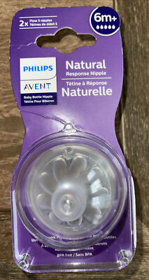 Philips Avent Natural Response Nipple Flow 3 Nipples 2X 1m+ Choose The Right -10