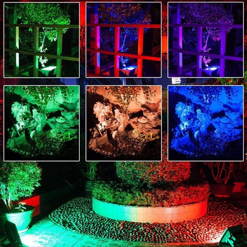 10W Outdoor LED RGB Projector Flood Light Fixture Wall Wash Lamp Waterproof IP67 - Picture 3 of 13