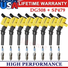 High Performance Ignition Coil+Spark Plug For FORD Crown Victoria 4.6L V8 98-11