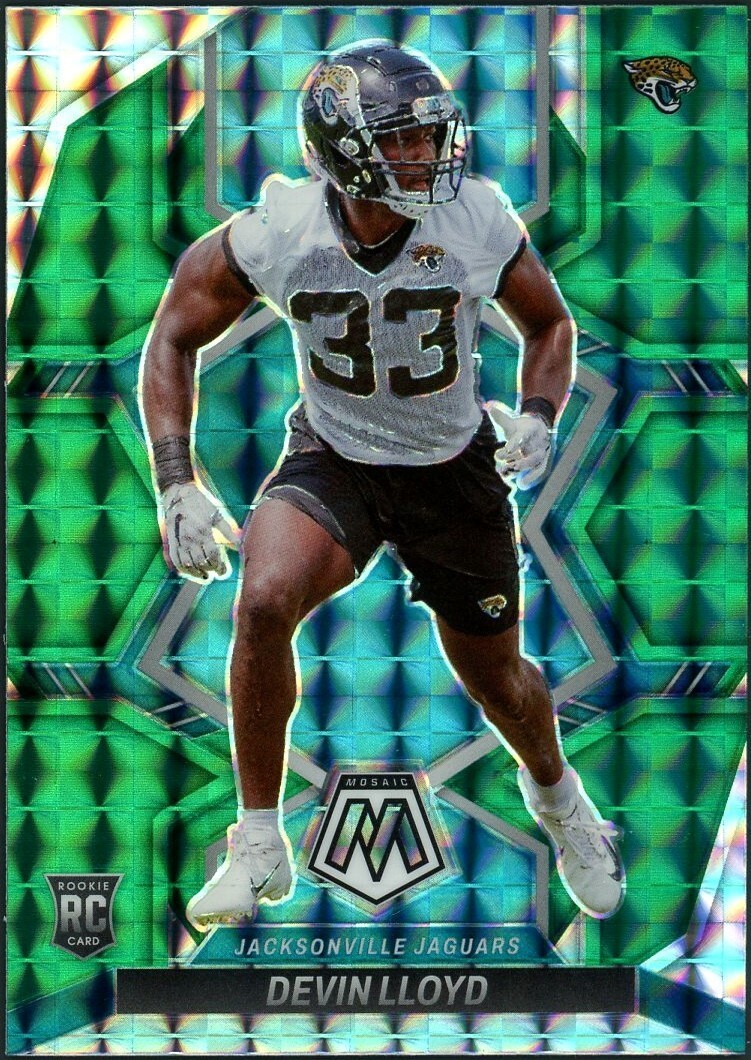 2022 Panini Mosaic Devin Lloyd Green Mosaic Card #375