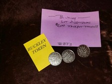 3 BUCKLEY $20.00 JACKPOT Award Tokens (3) rep...