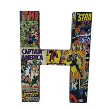 Marvel Superheroes Letter H Sign Home Decoration Wall Decor Kids Room Man Cave