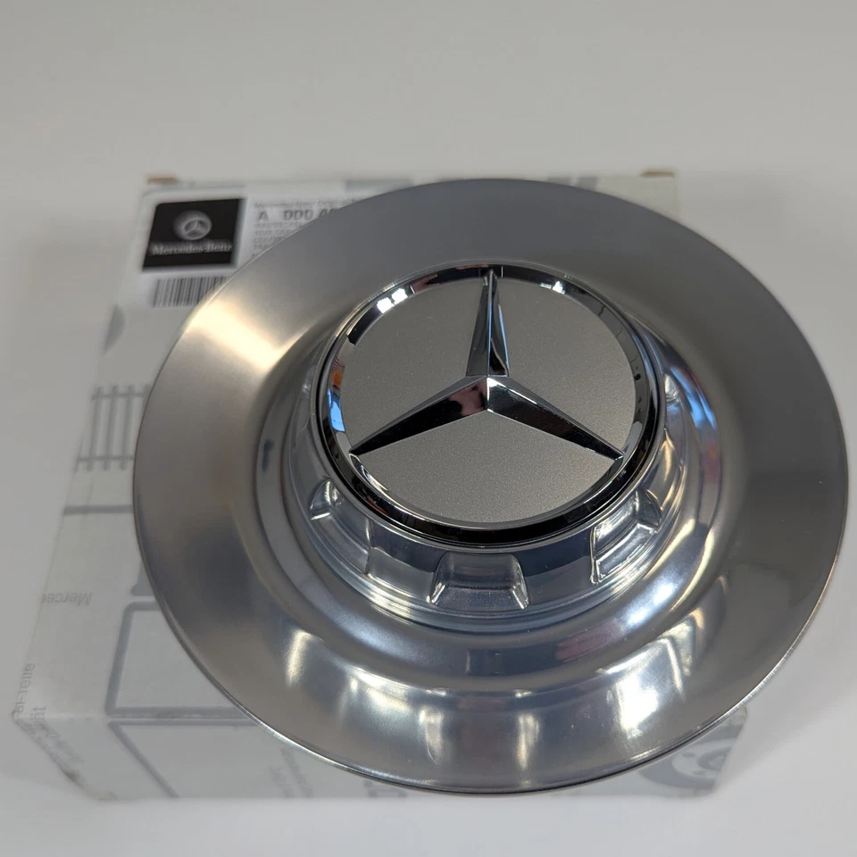 NUEVO Mercedes SL55 SL63 SL450 SL550 forjado plateado tapa de bloqueo central llanta OE MB Foto 4 de 4