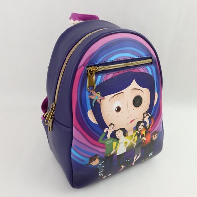 coraline backpack mini Loungefly Coraline Mini Backpack Bag Jones Family Wybie Other Mother Button  Eyes
