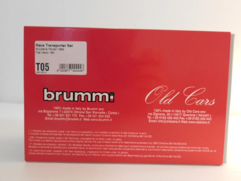 Old Cars Brumm Fiat Iveco 190 Scuderia Ferrari nr.116/250 scala 1:43 - Immagine 3 di 3
