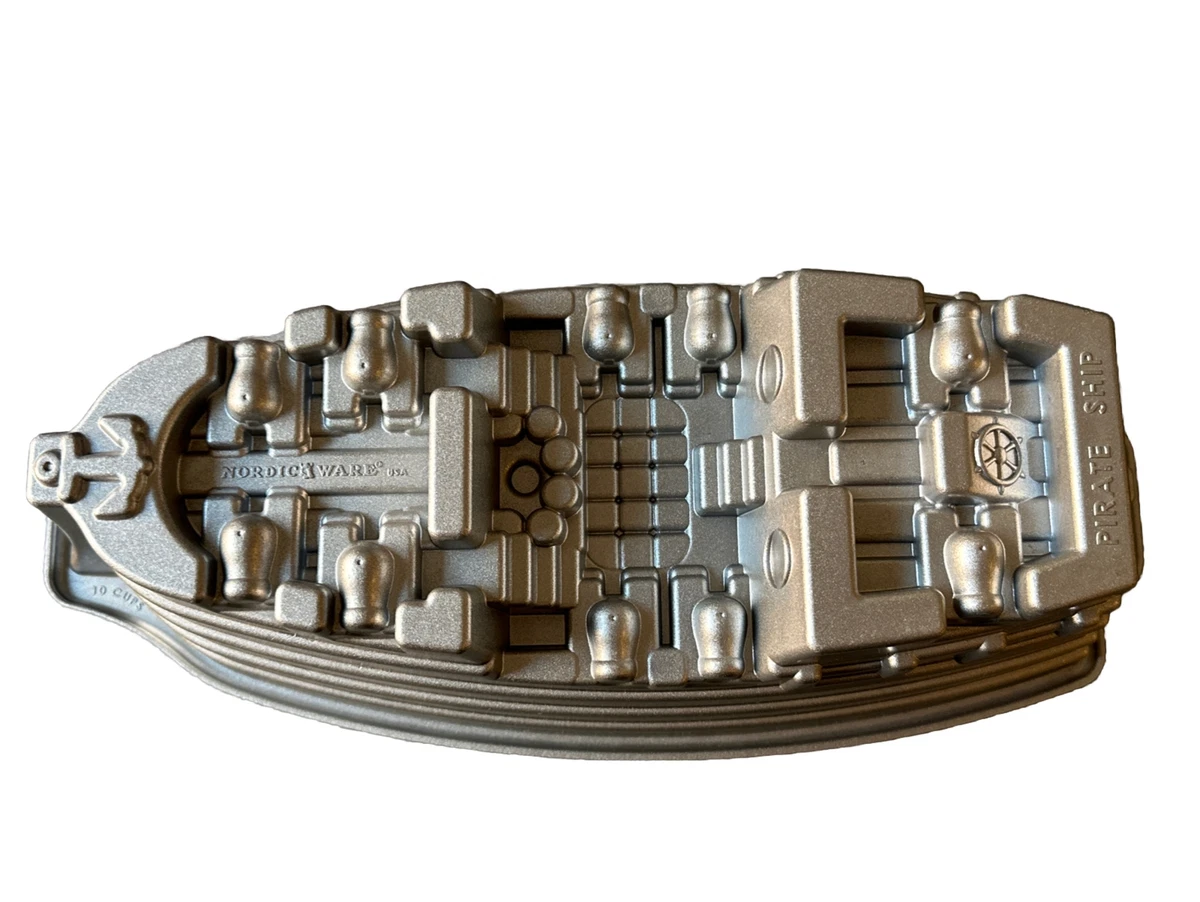 Nordic ware pirate ship cake clearance pan