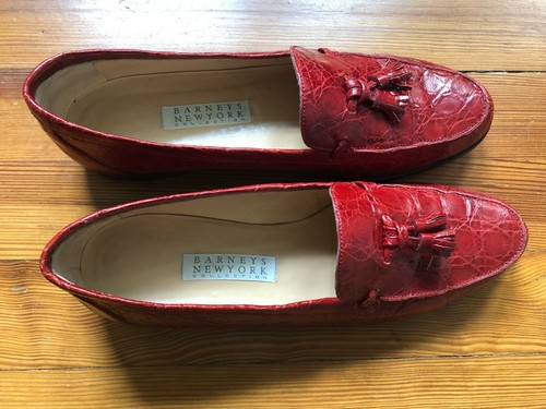 Mocasines de cuero rojo para mujer Lavorazione Artigiana talla 40 ( usados) | eBay