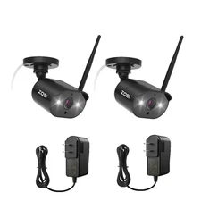 ZOSI Add-on Camera Outdoor Indoor Light & Siren Alarm Audio 100ft Night Vision