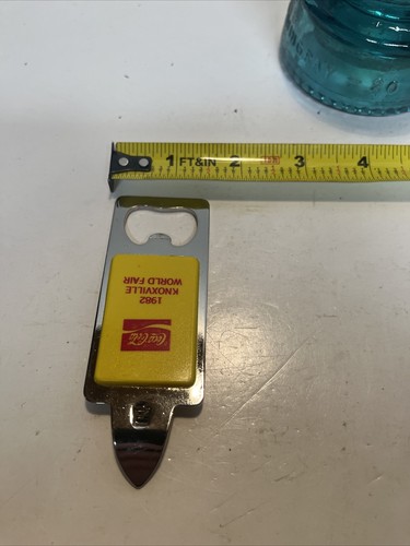 Vintage 1982 Coca Cola Knoxville World Fair Can Piercer Bottle Opener - Picture 6 of 8
