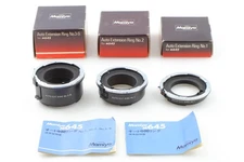 [Unused /box] Mamiya M645 645 Auto Extension Ring Tube Set No.1 2 3-S From JAPAN