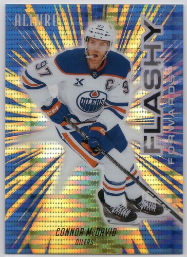 Connor McDavid [Blue Spectrum] #FF-6 2025 Upper Deck Allure Flashy Forwards card