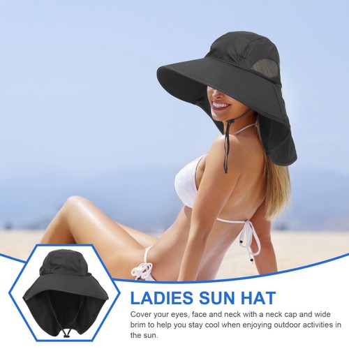 Cappello Sole Uomo Running Estivo Protezione UV Berretto Spiaggia Tesa Larga Visiera Pesca - Foto 12 di 12