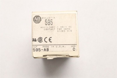 ALLEN-BRADLEY AUXILIARY CONTACT BLOCK 595-AB