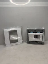 Deako 2-Gang Single Pole Rocker Switch & Faceplate White DS-BS2X-WHNL-UCQ Simple