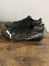 PUMA Ultra 1.4 FG/AG Soccer Cleats, Black, Men's US 10