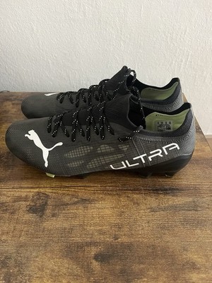 PUMA Ultra 1.4 FG/AG Soccer Cleats, Black, Men's US 10