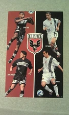 Eddie Pope Moreno Jeff Agoos John Harkes D.C. MLS SOCCER MINI 3.5 x 5.5 IN POSTR