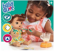Baby Alive Magical Mixer Baby Doll Tropical Treat w Blender Eat Wet Drinks NIB