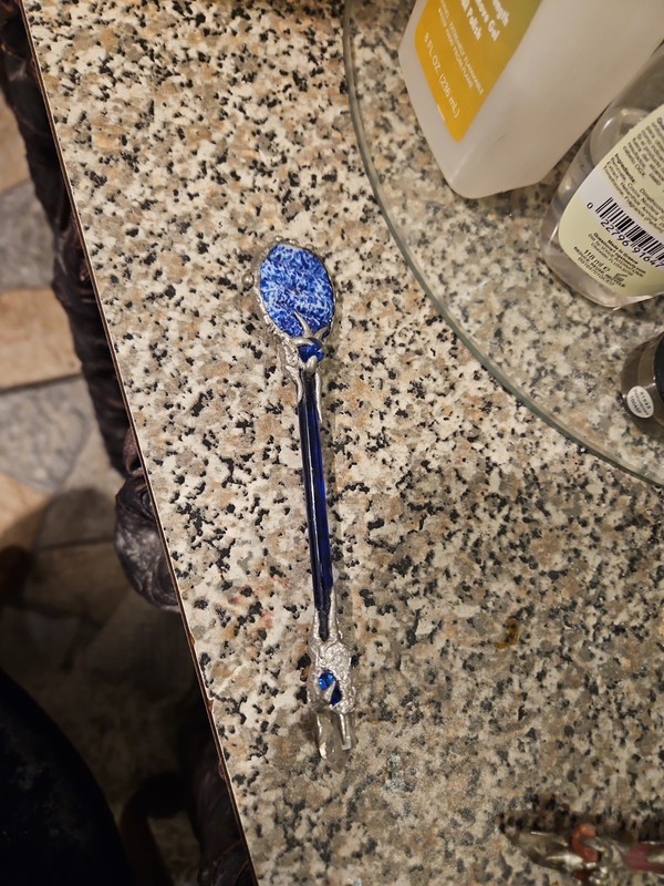 Vintage Silver And Crystal Power Wand
