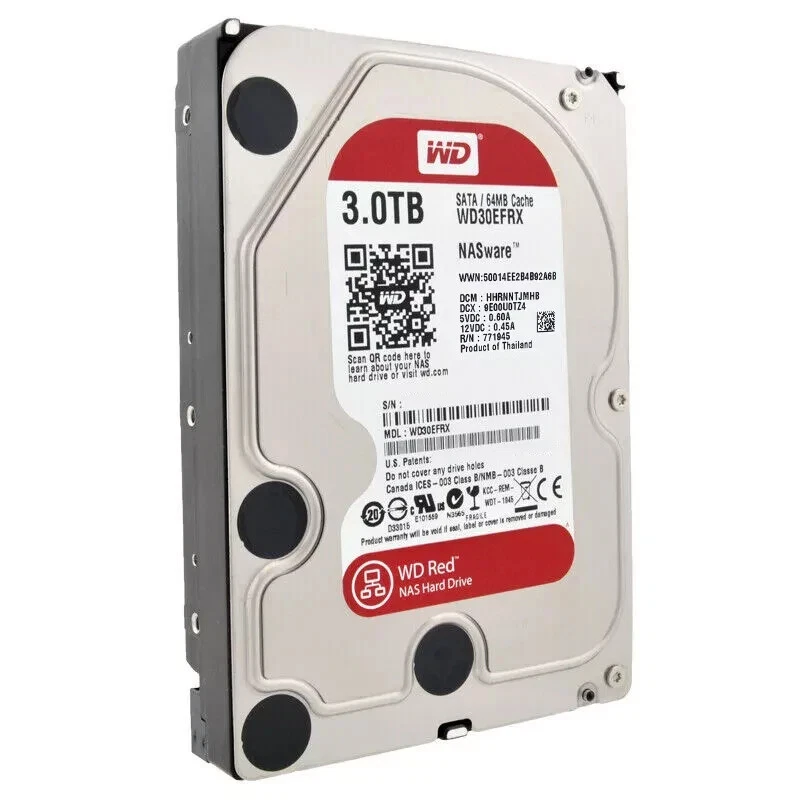WD RED 3 TB Western Digital WD30EFRX 64 MB SATA III HDD Festplatte NASware Drive - Bild 2 von 4