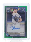 DREW BEAM 2024 BOWMAN CHROME DRAFT 1ST GREEN LAVA REFRACTOR AUTO /99 Q5094