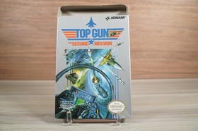 Nintendo NES Top Gun Second Mission No Manual Tested Works BOX