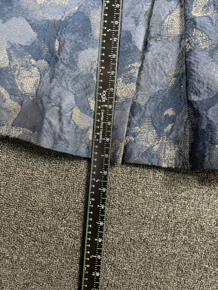 Юбка женская Elie Tahari 8 металлик цветочный жаккард шерстяная смесь плиссированная элегантная - Изображение 4 из 4