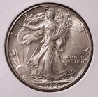 1944 Walking Liberty Half Dollar, BU #3146