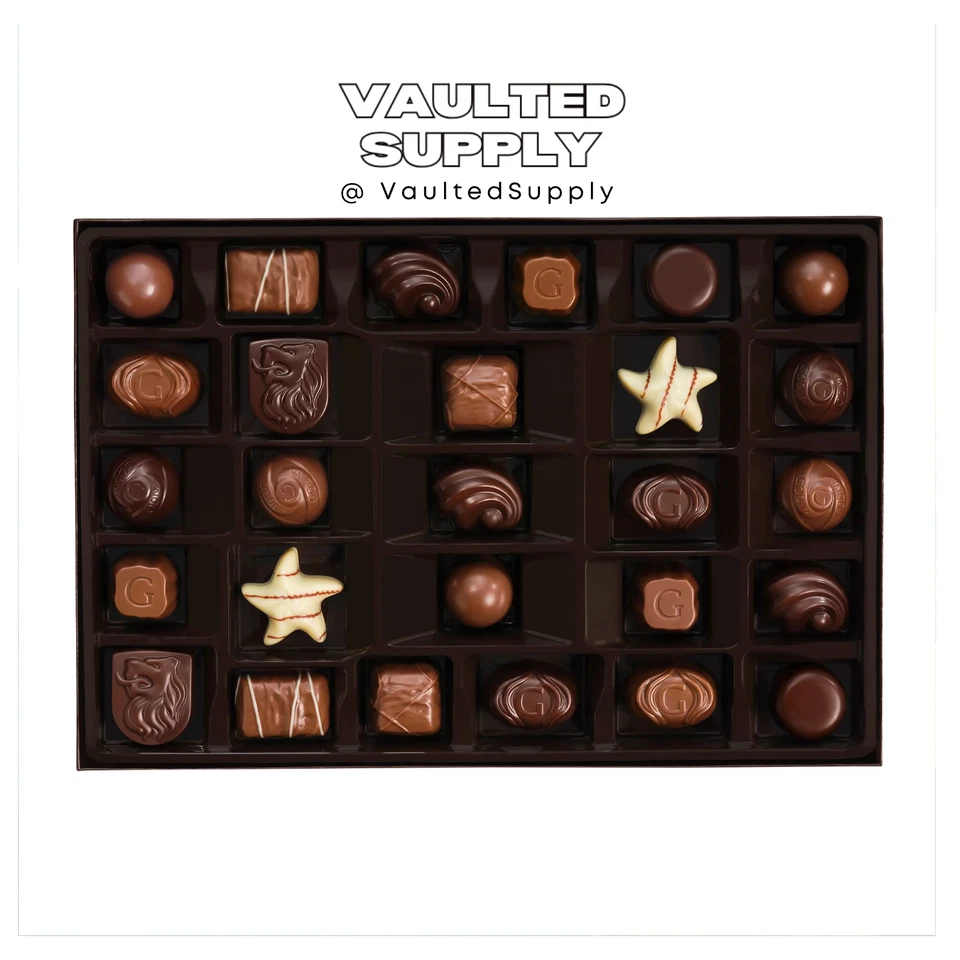 Caja de regalo de chocolate Godiva Goldmark 27 piezas • Surtido de chocolates belgas frescos Foto 2 de 4