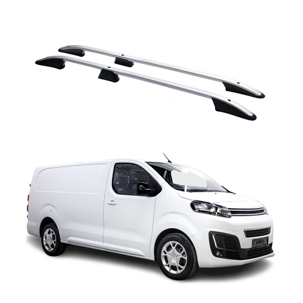 Dachreling DachgepäCkträGer FüR Citroen Jumpy 2016-2026 Langer L3 Alu Grau-image