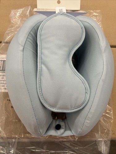 Memory Foam Reise Nackenkissen & Augenmaske Muddy Aqua - Open Story™ - Bild 2 von 4