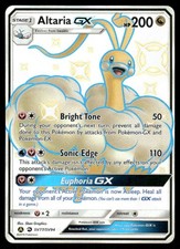 Karty Pokemon Altaria GX SV77/SV94 Holo Hidden Fates Shiny Vault prawie nowe