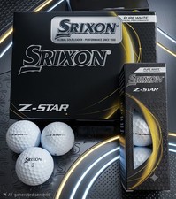 12 New Srixon Z-Star White Premium Golf Balls