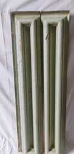 lot of 2 Fluted + Painted Wood Panels 39" x 7"