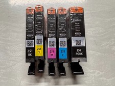 New Genuine Canon PGI-250 CLI-251 Color 5PK Setup Ink Cartridges