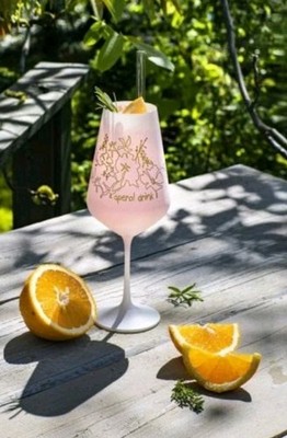 Crystalex Cocktail Aperol Spritz Gläser Set mit 2 Personen. Geschenkbox