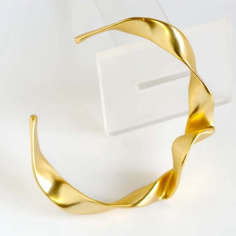 Madewell заявление овальный открытый браслет манжеты шик женщин вечеринки отпуска ювелирных изделий подарок - Изображение 3 из 4