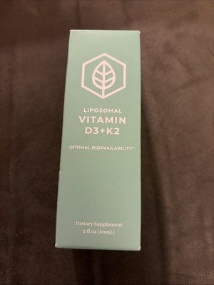 Terra Health Liposomal Vitamin D3+K2 New Optimal Bioavailability Liquid 2 Fl Oz
