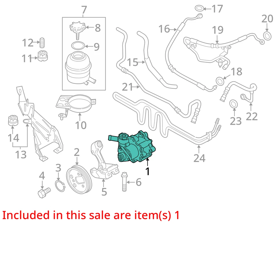 Насос гидроусилителя руля 2015 BMW X1 от оригинального производителя 99 000 миль - LKQ427436982 - Изображение 4 из 4