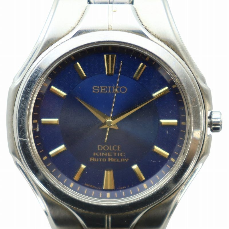 SEIKO DOLCE セイコー ドルチェ キネティック オートリレー5J21 SEIKO Dolce Kinetic Auto Relay Logo 5J21-0A40 Working | eBay