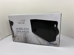 NEW COBY DECOR WIRELESS BLUETOOTH SPEAKER BLACK
