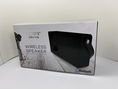 NEW COBY DECOR WIRELESS BLUETOOTH SPEAKER BLACK